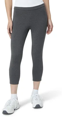 Produktbild von HUE Damen-Leggings mit breitem Bund, Capri, Verdunkelung, Baumwolle, Sortiert, G