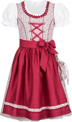 Produktbild von Kinderdirndl 3-teilig Doris in Beere von Nübler Größe 152