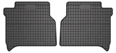 Produktbild von Gummi-Fußmatten Vorne für Ford Connect 2013- (Van) – 2-tlg, Schwarz, passgenau