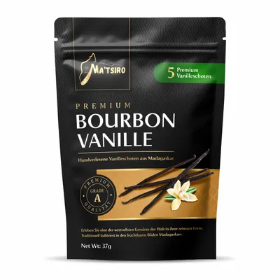 Premium Bourbon Vanilleschoten Bio Qualität