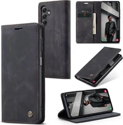 Produktbild von Samsung Galaxy A15 Hülle - CaseMe 013 Klapphülle - Schwarz