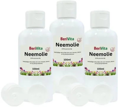Productafbeelding van 100% Pure Neemolie Set van 3x100ml Flessen