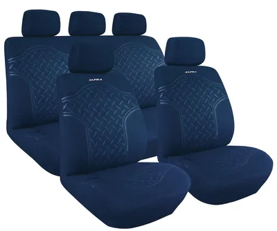 Produktbild von LAMPA Kupra Sitzschonbezug Vorne und Hinten Universal Polyester Blau Sitzbezug