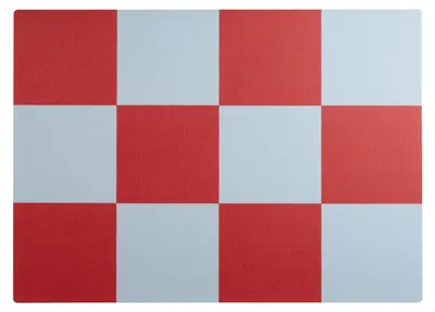 Produktbild von ASA Selection leather optic Tischset blue/red checkered 46 × 33 cm