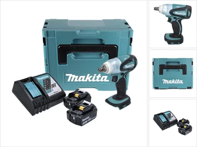 Zdjęcie produktu dla Makita DTW 251 RFJ akumulatorowy klucz udarowy 18 V 230 Nm 1/2" + 2x akumulator 3,0 Ah + ładowarka + Makpac