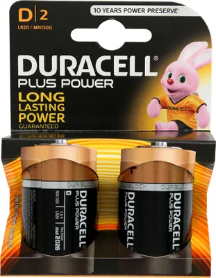 Produktbild von Duracell D LR20 Alkalibatterie, 2 Stück