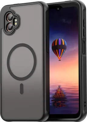 Produktbild von Samsung Galaxy Xcover 7 Pro Hülle - Coverup Mattes transparentes Back Cover mit Kameraschutz - MagSafe Compatible - Schwarz