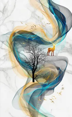 Produktbild von TPFLiving Kunstdruck LW-08 (OHNE RAHMEN) Poster - Leinwand - Wandbild - Hochauflösender Giclée-Druck, langlebig und hochwertig - Abstrakte Motive -  - Größe: 40x60cm