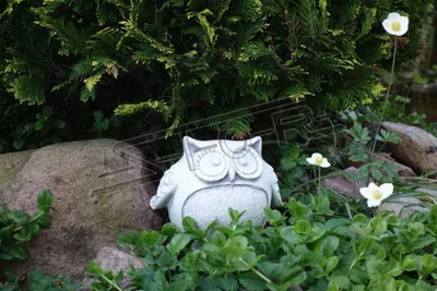Image de Jardin Décoration Chouette Terrasse Pierre Figure Statue Statue Oiseau 103090