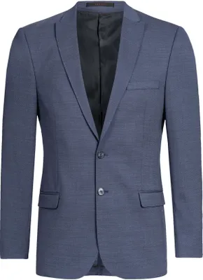 Produktbild von Greiff Modern WITH 37.5® Herren Sakko Slim-Fit Mittelblau PINPOINT 52