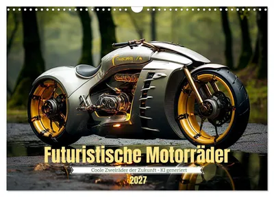 Produktbild von Futuristische Motorräder (Wandkalender 2027 DIN A3 quer), CALVENDO Monatskalender