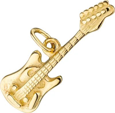 Produktbild von JOBO Anhänger Gitarre 925 Sterling Silber gold vergoldet