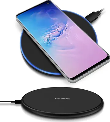 Produktbild von Für QI Wireless Schnell Ladegerät Samsung Galaxy S10e S10 Plus Kabellos Ladestation