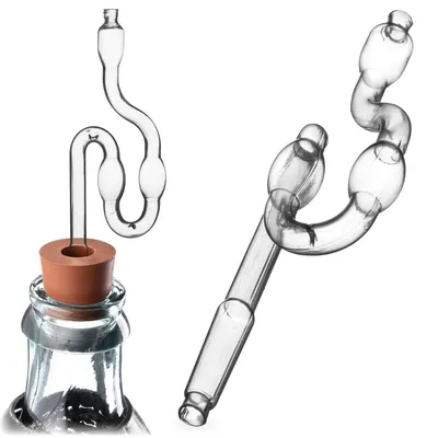 Image de KADAX Tube de fermentation, bonde de fermentation pour brasserie à domicile, kit de fermentations, tube de fermentation pour le brassage du vin (plastique ⌀ 9 mm), Image générée par une IA
