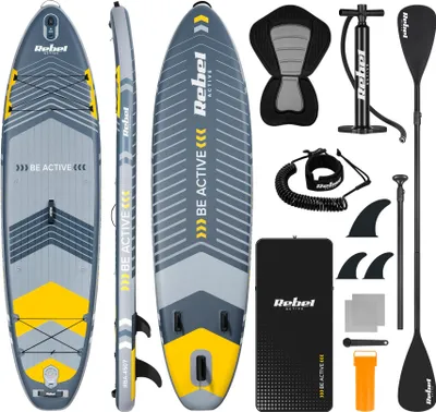 Produktbild von Aufblasbares SUP-Board mit Schwimmsitz 335 cm Paddelset Rebel