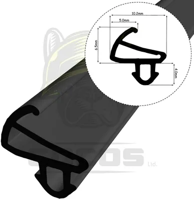 Immagine prodotto di S-1585 Guarnizione nera per finestra Guarnizione in gomma per finestra Guarnizione per porta 5m