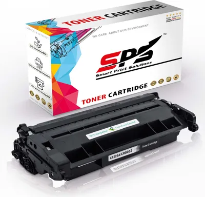 A toner cartridge and its packaging are displayed against a white background.