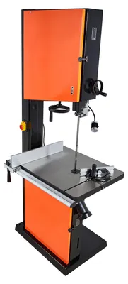 Zdjęcie produktu dla Piła taśmowa SucceBuy o szerokości cięcia 457 mm, silnik 2240 W (3 KM), maks. wysokość cięcia 406 mm, stół żeliwny 690 x 510 mm, wyposażona w lampę roboczą 360°, przymiar ukośny i przymiar równoległy.