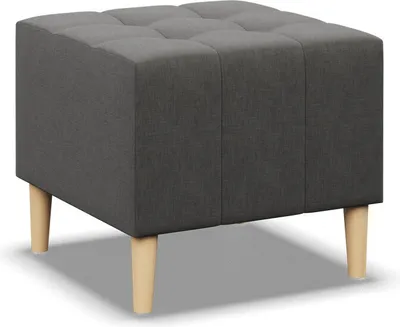Produktbild von Sitzpouf für das Wohnzimmer 50 x 50 cm, Dunkelgrau