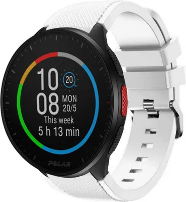 Produktbild von Strap-it Polar Pacer Silikonarmband (Weiß)