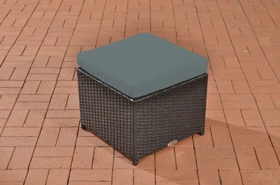 Obrázek produktu pro Zahradní stolička – zahradní podnožka – zahradní stolička – venkovní stolička – stolička – šedá – 47,5 x 47,5 cm