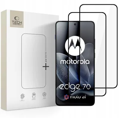 Produktbild von Tech-Protect Glass Fit+ Motorola Edge 70 5G Schwarz [2 PACK]