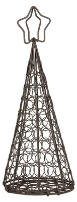 Obrázok produktu pre Clayre & Eef Dekorácia vianočný stromček Ø 13x32 cm Hnedý kov