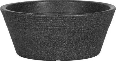 Produktbild von Blumenschale geli Napoli Kunststoff Ø 29,5 cm H 12 cm anthrazit