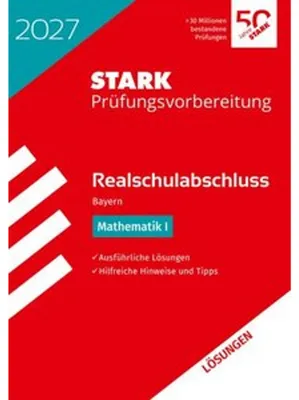 Immagine prodotto di STARK Lösungen zu Mathematik I - Realschulabschluss 2027 Bayern - Prüfungsvorbereitung inkl. Basistraining