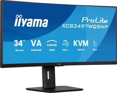 Iiyama ProLite XCB3497WQSNP-B1 - LED-Monitor - gebogen - 86.4 cm (34")
