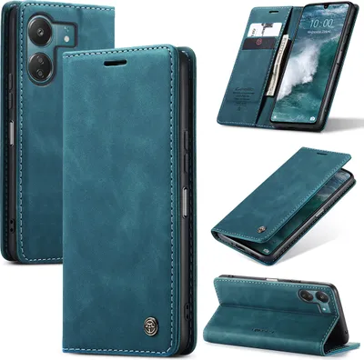 Immagine prodotto di Xiaomi Redmi 13C /Poco C65 Custodia, Retro Custodia in Finto cuoio con Stand Copertura protettiva per Xiaomi Redmi 13C /Poco C65 Blu