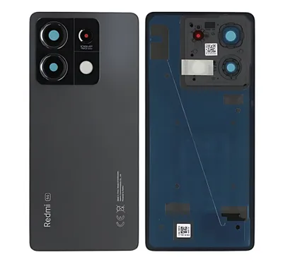 Produktbild von Original Xiaomi Redmi Note 13 5G Akkudeckel Backcover Batterie Deckel Schwarz & Werkzeug