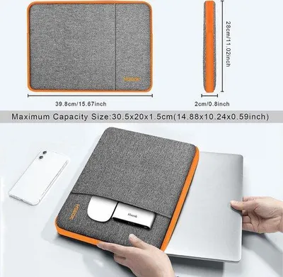 Image de Sacoche pour ordinateur portable noir 15 pouces