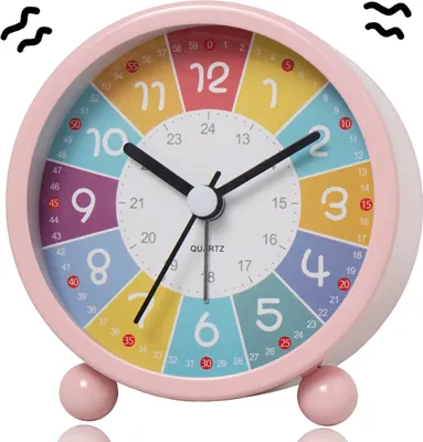 Produktbild von Analoger Wecker für Kinder – tickfreie Quarzuhr mit lautem Alarm und Nachtlicht, ideal zum morgendlichen Aufwachen der Kinder