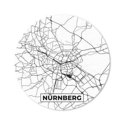 Produktbild von MuchoWow® Mauspad Mousepad Karte - Stadtplan - Nürnberg 30x30 cm - Mousepads - Maus Mat - Pad - Mausunterlage - Tischunterlage - Schreibtischmatten