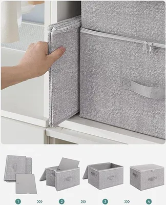 Image de Sac à vêtements avec fermeture à glissière, résistant, pour les vêtements d'hiver et d'été