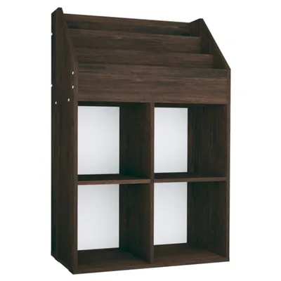 Obrázok produktu pre vidaXL Detská knižnica Smoked Oak 71x30x114 cm Drevotrieska
