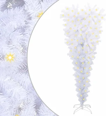 Obrázek produktu pro vidaXL Umělý vánoční stromek bílý 120 cm z PVC a oceli