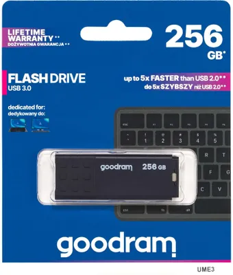 Obrázok produktu pre GOODRAM UME3 USB 3.0 256 GB čierna