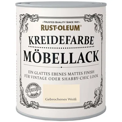 Produktbild von Rust-Oleum Kreidefarbe Möbellack 750 ml gebrochenes weiß