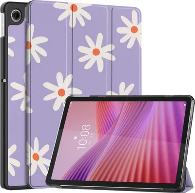 Produktbild von imoshion Design Trifold Klaphülle Lenovo Tab (2025) - Flowers Distance