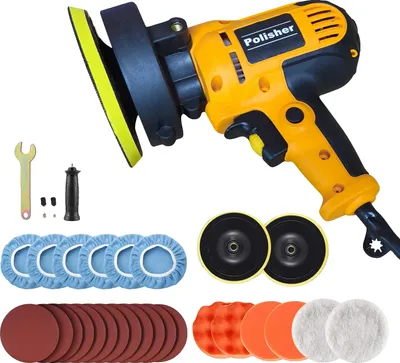 Obrázek produktu pro Automatická leštička, nastavitelná rychlost, lehká konstrukce, žlutá barva