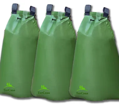 Baum-Bewässerungssack-Set, 75 l, 3er-Pack, PVC, Tröpfchenbewässerung