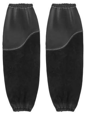 Obrázek produktu pro Svářecí rukávy VEVOR, 533x95mm, svářecí rukávy z hovězí kůže a nehořlavé bavlny, svářecí rukávy s elastickými manžetami pro svařování, kování, zpracování dřeva