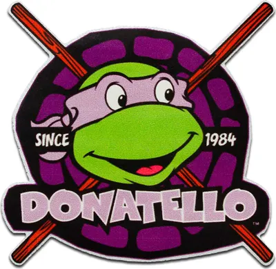 Produktbild von Mono-Quick Teenage Mutant Ninja Turtles Donatello - Aufnäher, Bügelbild, Aufbügler, Applikationen, Patches, Flicken, zum aufbügeln, Größe: 6,9 x 7 cm