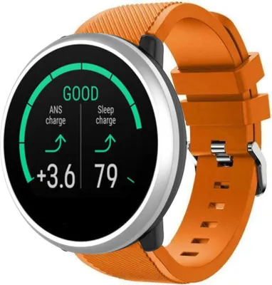 Produktbild von Strap-it Polar Unite Twill Silikonarmband (Orange)