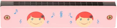 Immagine prodotto di Morbidi strumenti musicali in legno armonica giocattolo, superficie liscia 16 fori bambino per i bambini bambini bambini