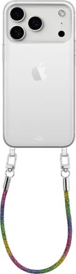 Produktbild von Rainbow Diamonds Transparant Cord Hülle  - Kompatibel mit iPhone 17 Pro Max