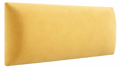 Produktbild von Polsterpaneel - Wandkissen 90x25cm - Wandpolster - Bettkopfteil - Wandpaneel 3D Hellgelb