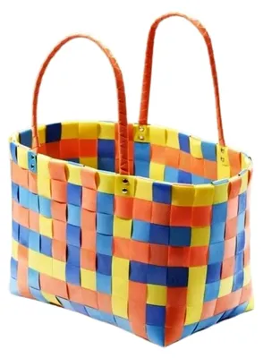 Produktbild von Tasche aus Kunststoff, bunt kariert